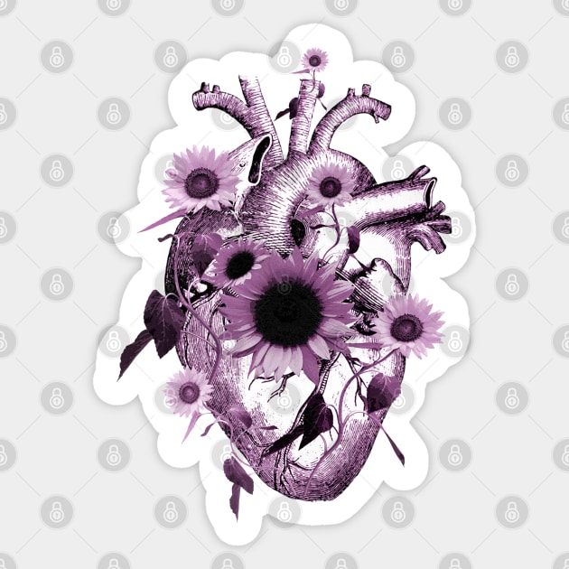 Floral heart 17 Sticker by Collagedream